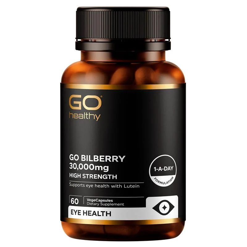 Go Healthy bilberry 30000mg 60c 高之源 蓝莓越桔护眼(30000mg)胶囊60粒 【保质期2029/02】